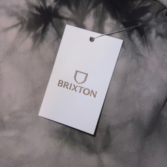 Brixton NWT Bomber Jacket Coat Medium Green Tie Dye Skater Mens NEW - Picture 4 of 6